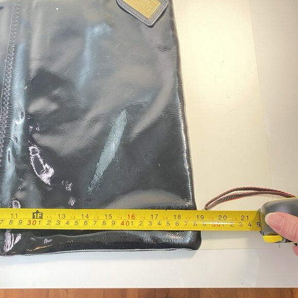 Badgley Mischka HOBO Large Shoulder Bag Black Patent Leather - Picture 7 of 16